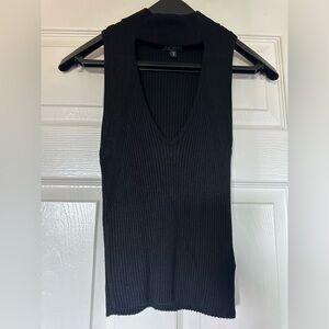 BOGO ⚡️ Express Ribbed Knit Cut-Out Turtleneck Sweater Tank